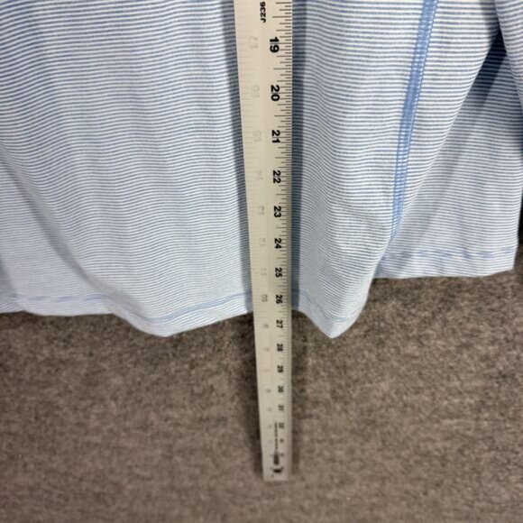 New Phoback Activewear Track Jacket Women L Large Blue Striped Zipper Active - Picture 5 of 6